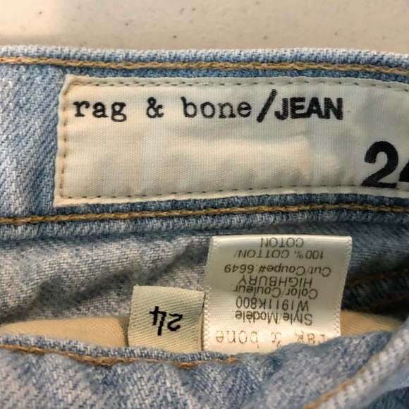 Rag & Bone Mila Highbury Light Cut-Off Jean Shorts - Picture 4 of 8